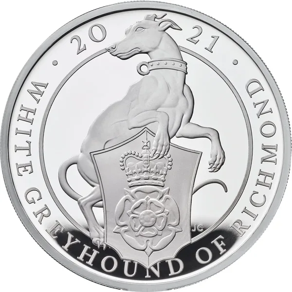 2 £ Queen’s beasts: White Greyhound of Richmond 2021