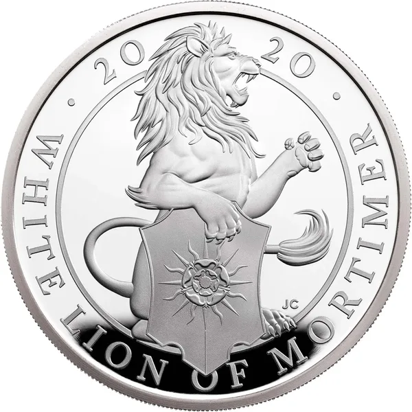 2 £ Queen’s Beasts: White Lion of Mortimer 2020