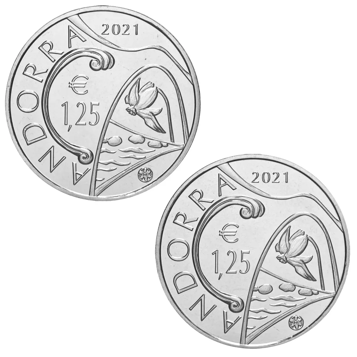 2 * 1,25 € Ponte di Margineda e Narciso 2021, foto 3