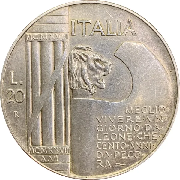 20 Lire Elmetto 1928 VI
