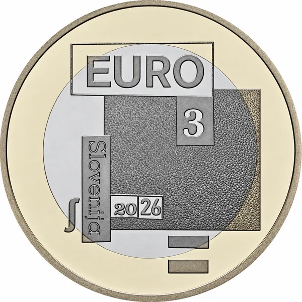 3 € 100° anniversario morte di Srečko Kosovel 2026 proof