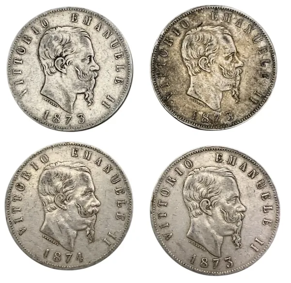 4 * 5 Lire 1873/74 Milano