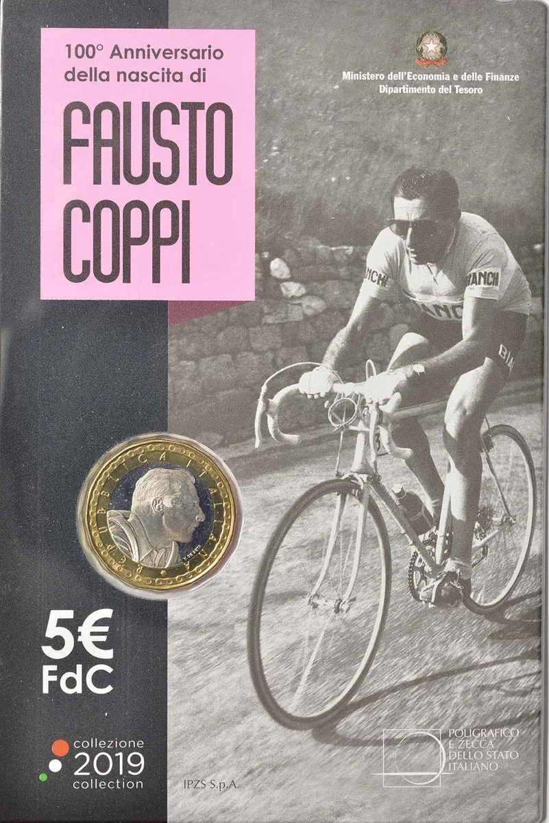 5 € 100° Anniversario di Fausto Coppi 2019, foto 3