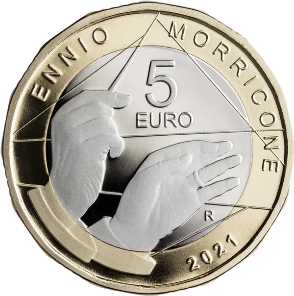 5 € Ennio Morricone 2021 in coincard