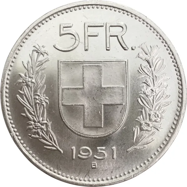 5 Francs Herdsman 1951 B