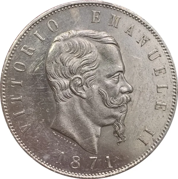 5 Lire 1871 Roma