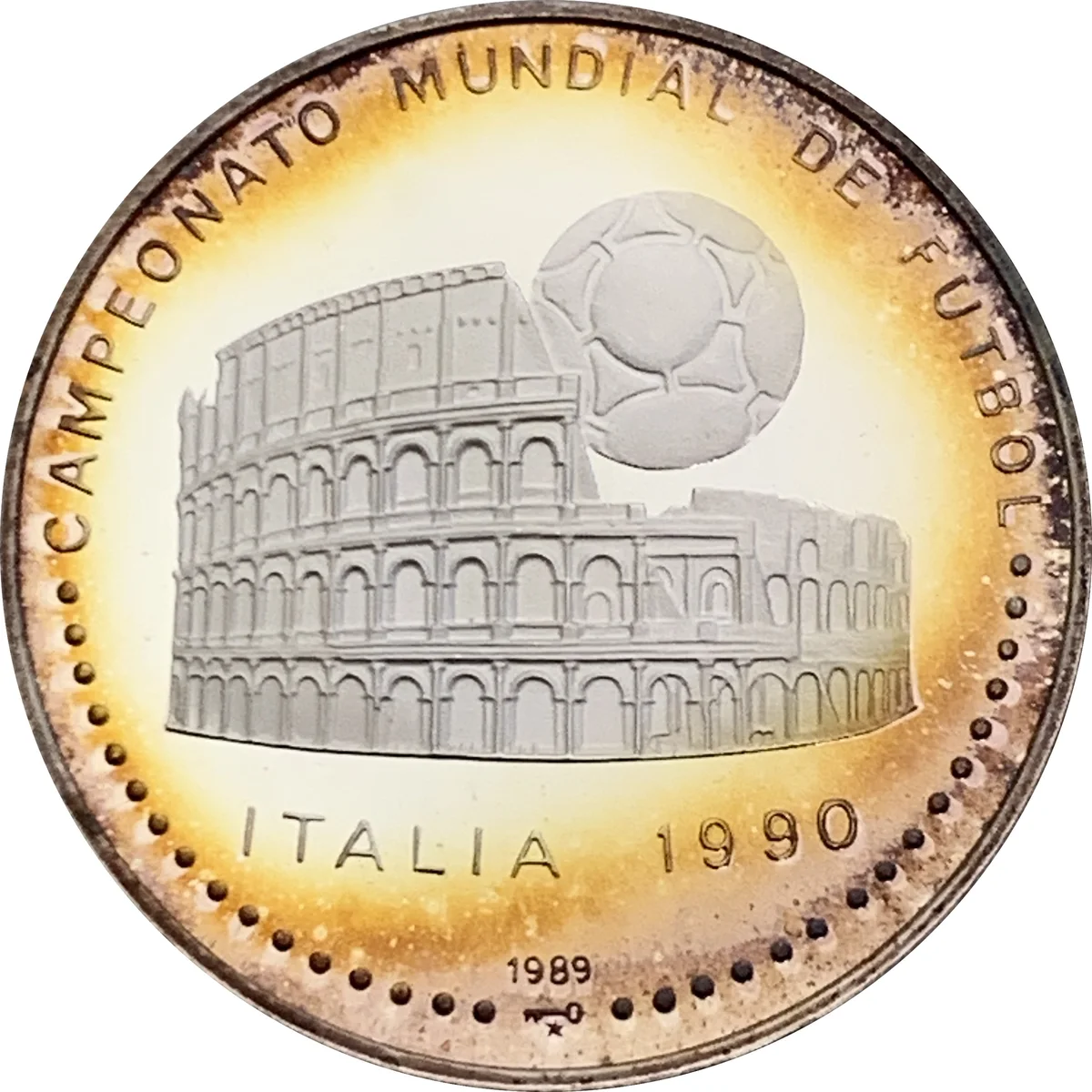 5 Pesos Fifa World Cup - Colosseum 1989