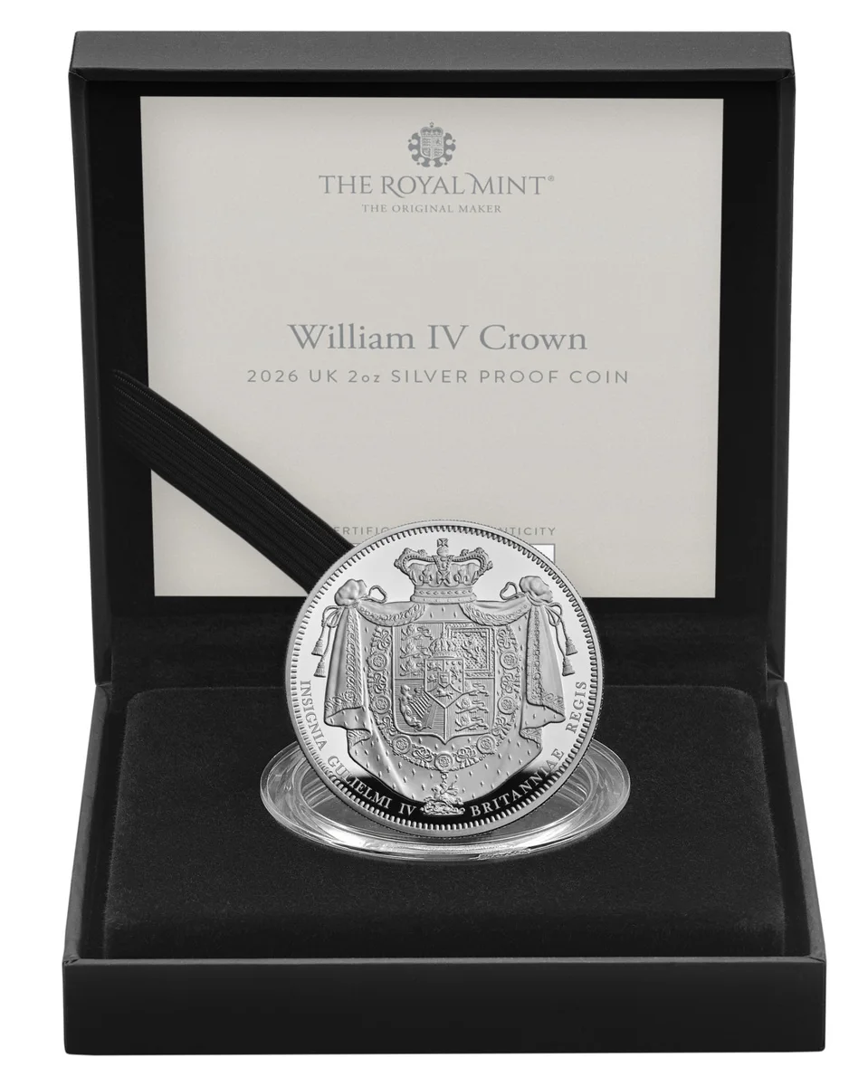 5 £ Great Engravers - William IV Crown 2026, foto 2