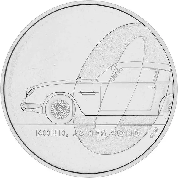 5 £ James Bond 2020 1° emissione