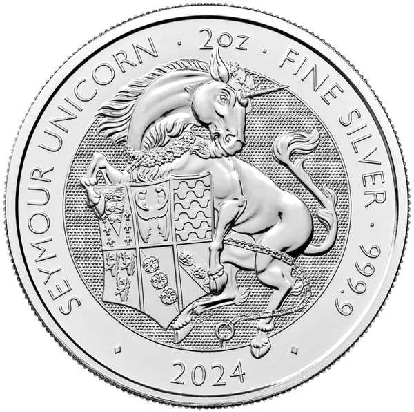 5 £ Royal Tudor beasts - Seymour Unicorn 2024
