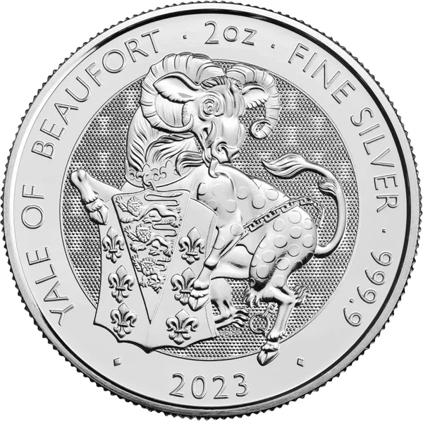 5 £ Royal Tudor beasts: Yale di Beaufort 2023