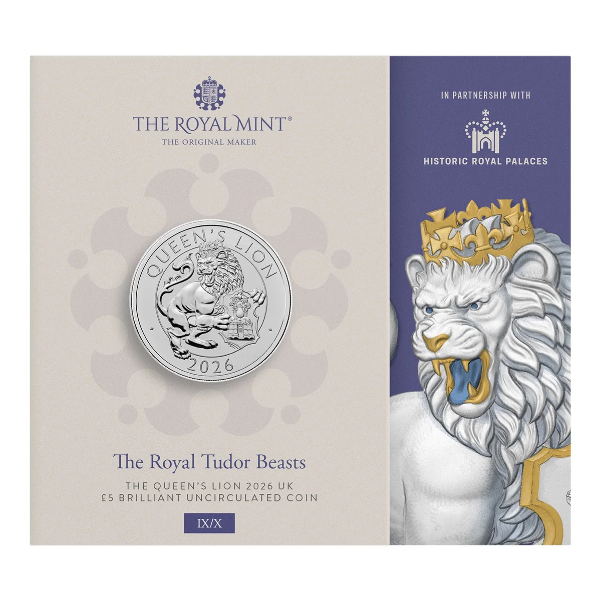 5 £ Tudor beasts - The Queen’s Lion 2026, foto 2