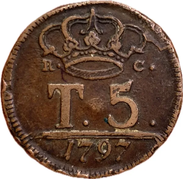 5 Tornesi 1797 1° tipo