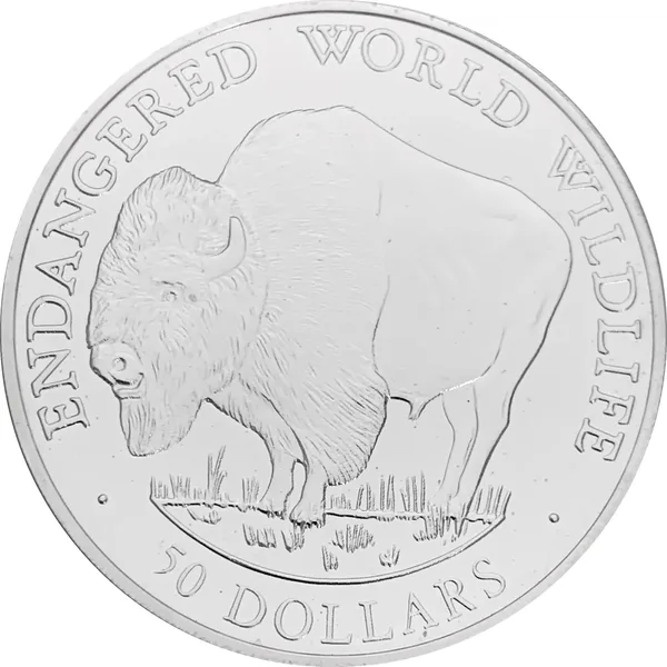 50 $ Endangered World Wildlife - Buffalo 1990