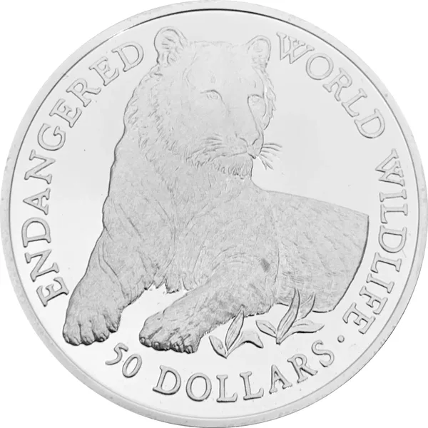 50 $ Endangered World Wildlife - Tiger 1990