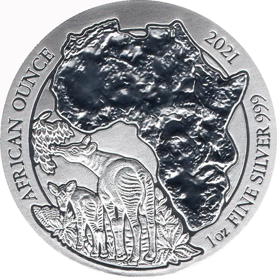 50 Francs African Ounce - Okapi 2021