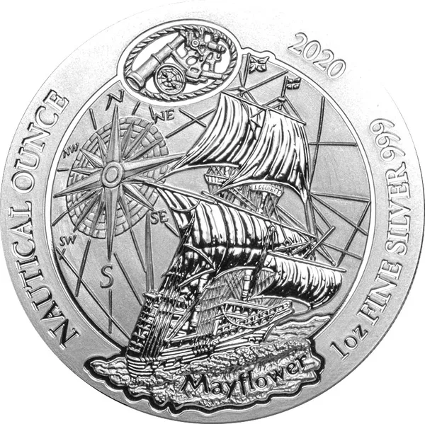 50 Francs Nautical Ounce - Mayflower 2020