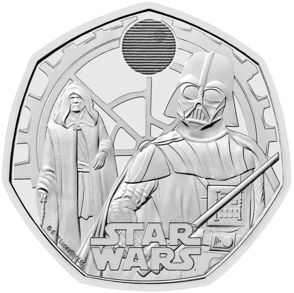 50 Pence Star Wars - Darth Vader & Emperor Palpatine 2023