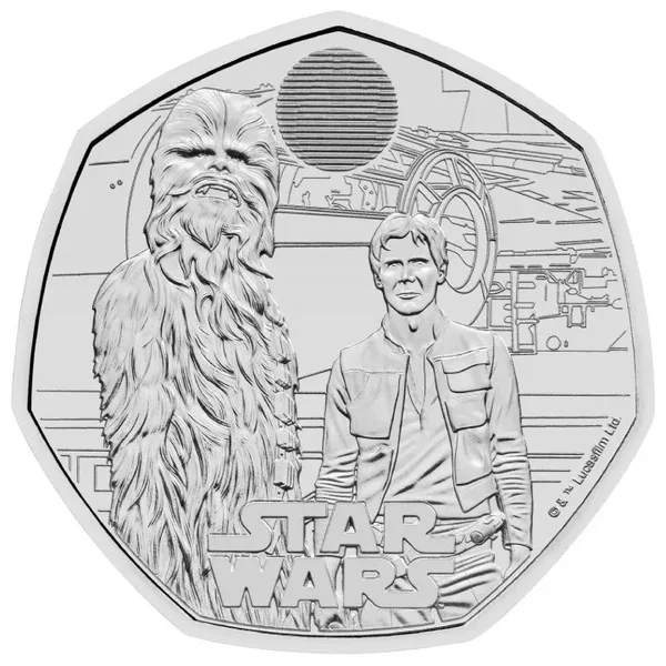 50 Pence Star Wars - Han Solo & Chewbacca 2024