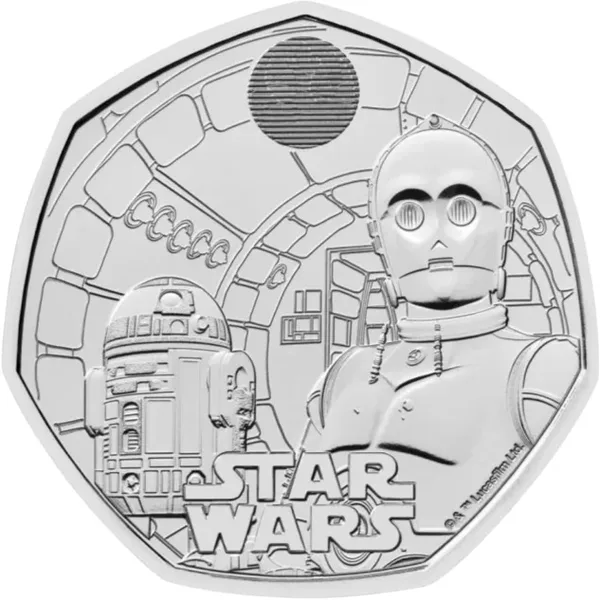 50 Pence Star Wars - R2 D2 and C-3PO 2023