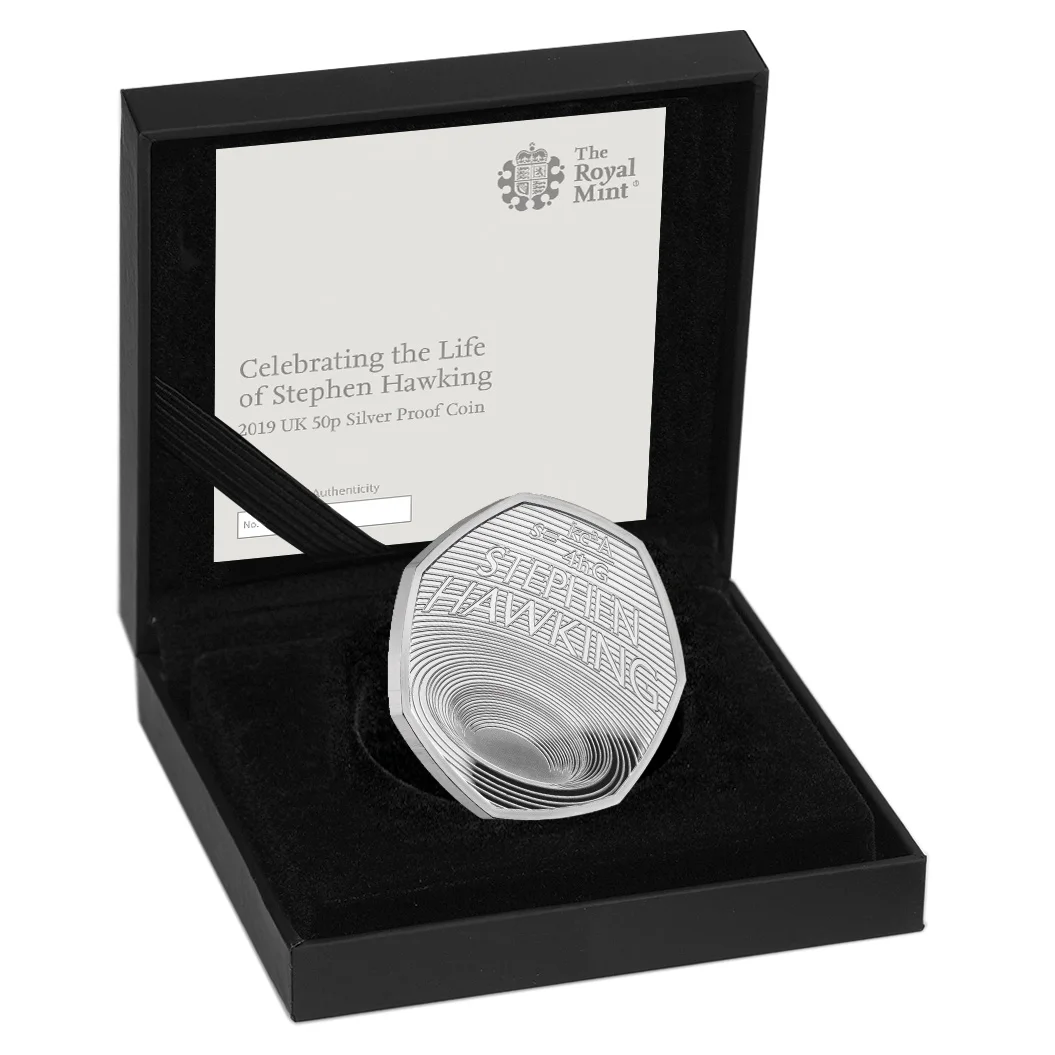 50 Pence Stephen Hawking 2019 Proof, foto 3