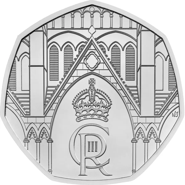 50 Pence The Coronation of His Majesty Charles III 2023