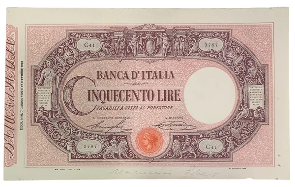 500 Lire Grande C - Matrice 1920
