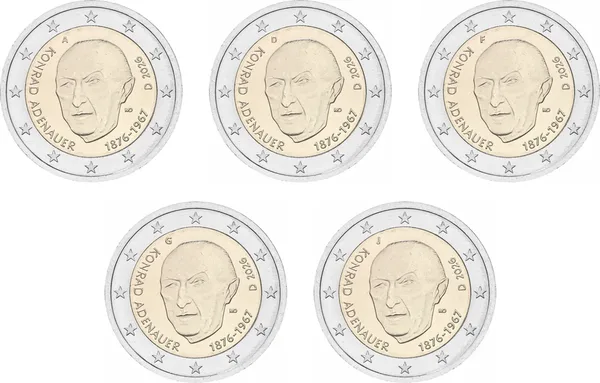 5 * 2 € Adenauer 2026 5 zecche