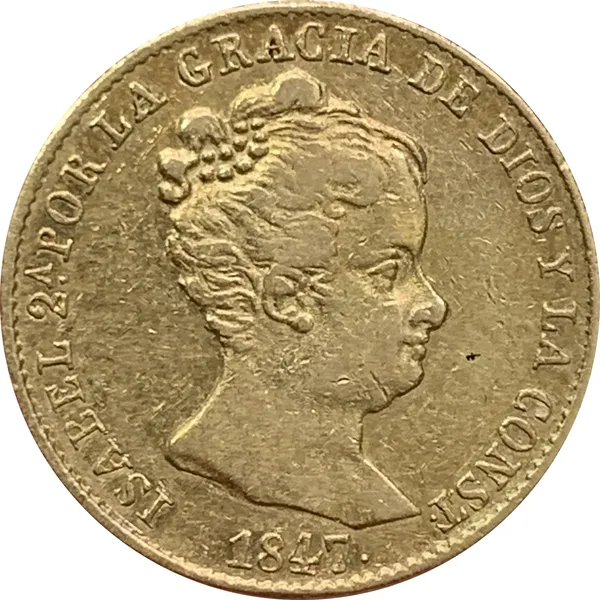 80 Reales 1847 B PS