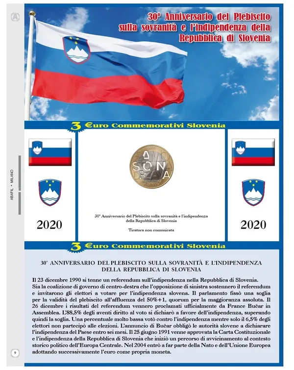 Aggiornamento 3 € Slovenia 2020
