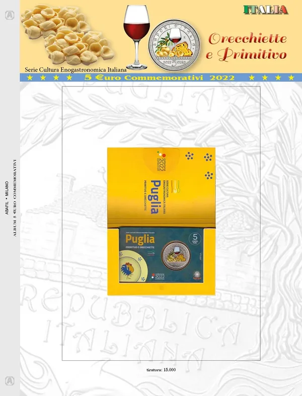 Aggiornamento 5 € Primitivo ed orecchiette Italia 2022