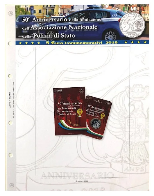 Aggiornamento 5 € Polizia di Stato Italia 2018
