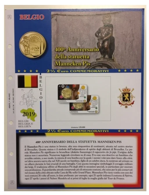Aggiornamento Coin card Mannaken Pis Belgio 2019