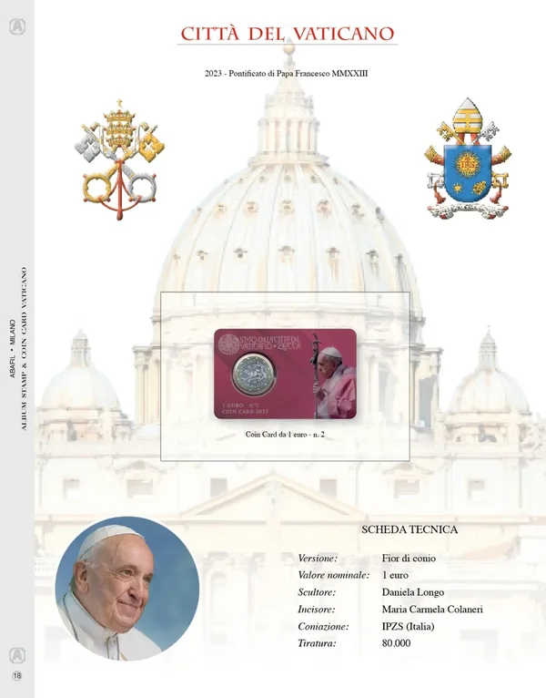 Aggiornamento Coin card n° 2 Vaticano 2023