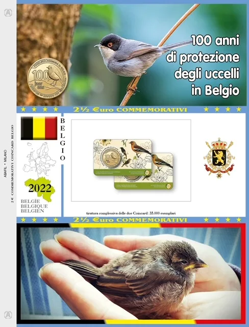 Aggiornamento Coin card Uccelli Belgio 2022
