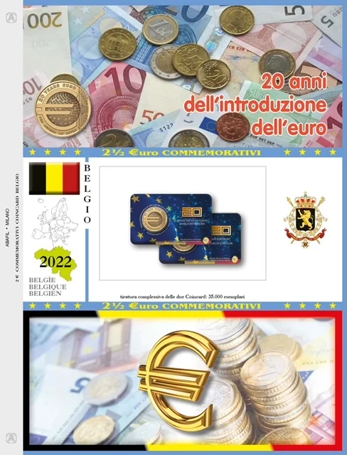 Aggiornamento Coin card Ventennale euro Belgio 2022