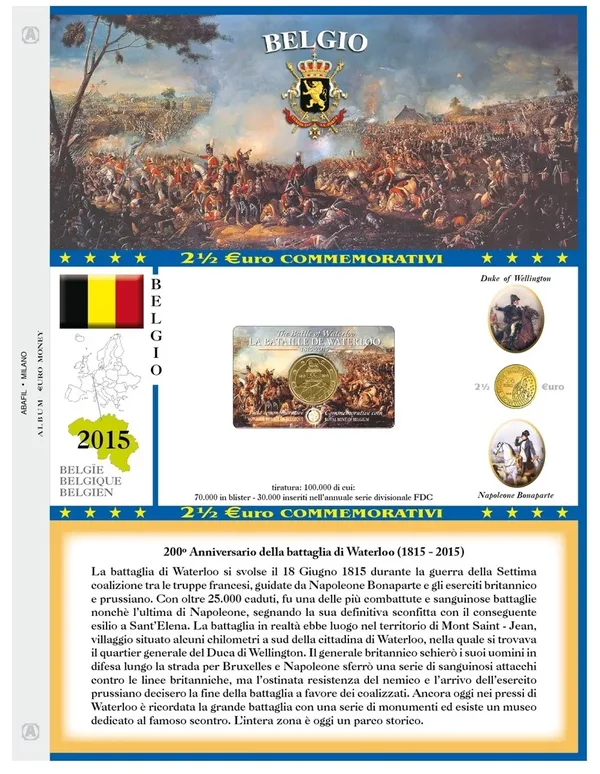 Aggiornamento Coin card Waterloo Belgio 2015