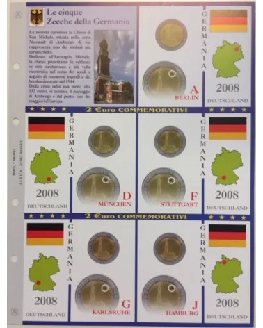 Aggiornamento EuroComm 2 € Amburgo 5 zecche Germania 2008