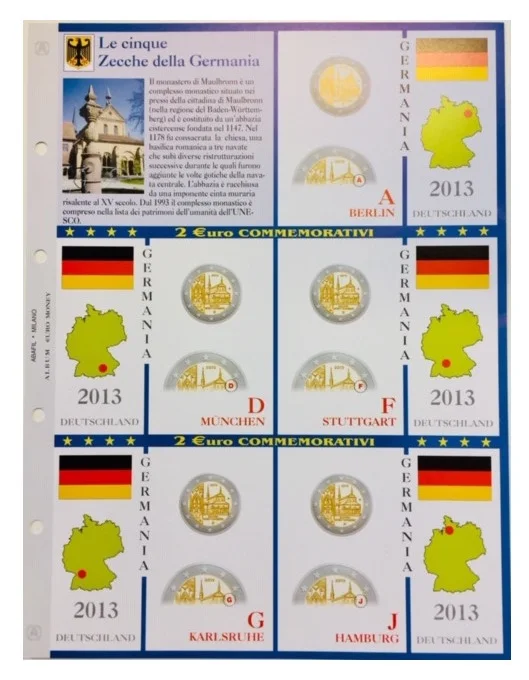 Aggiornamento EuroComm 2 € Baden-Württemberg 5 zecche Germania 2013