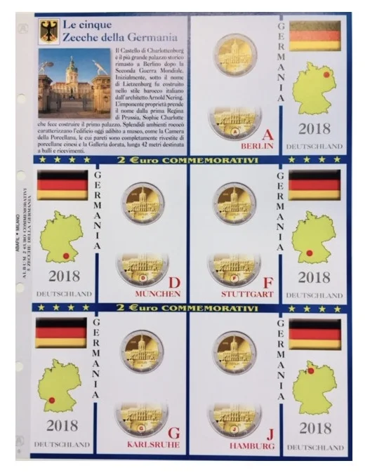 Aggiornamento EuroComm 2 € Berlino 5 zecche Germania 2018