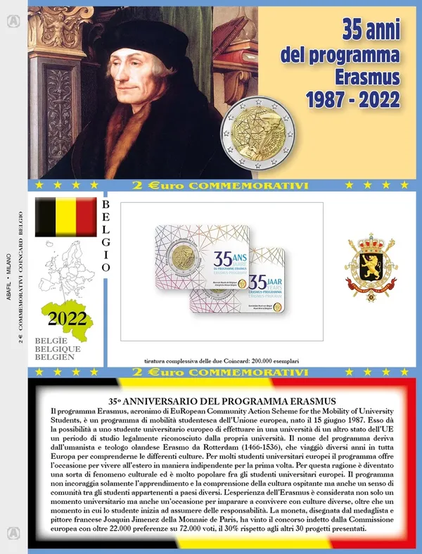 Aggiornamento EuroComm 2 € Belgio Erasmus in coincard 2022