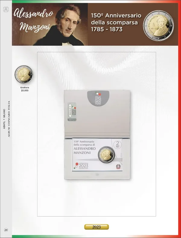 Aggiornamento EuroComm 2 € Italia Manzoni in coincard 2023