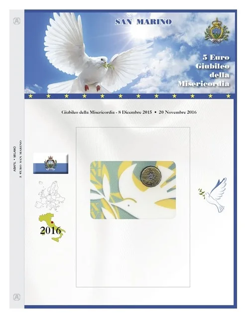 Aggiornamento EuroComm 5 € Giubileo San Marino 2016