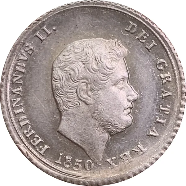 Carlino da 10 Grana 7° tipo 1850 (1 rovesciato)