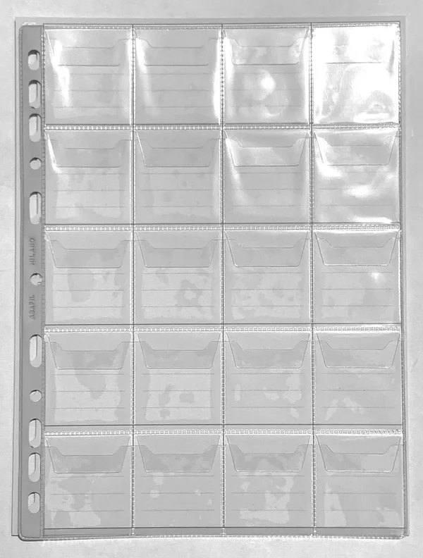 Foglio Tornese a 20 taschine