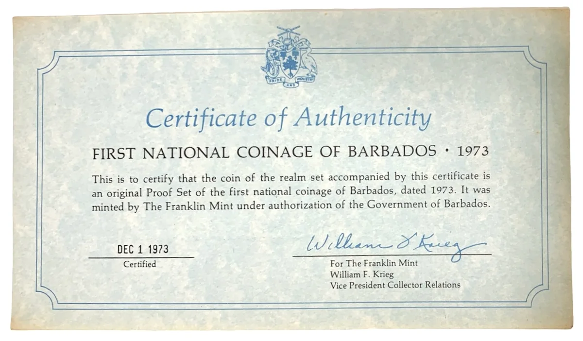 Barbados Proof set 1974, foto 3