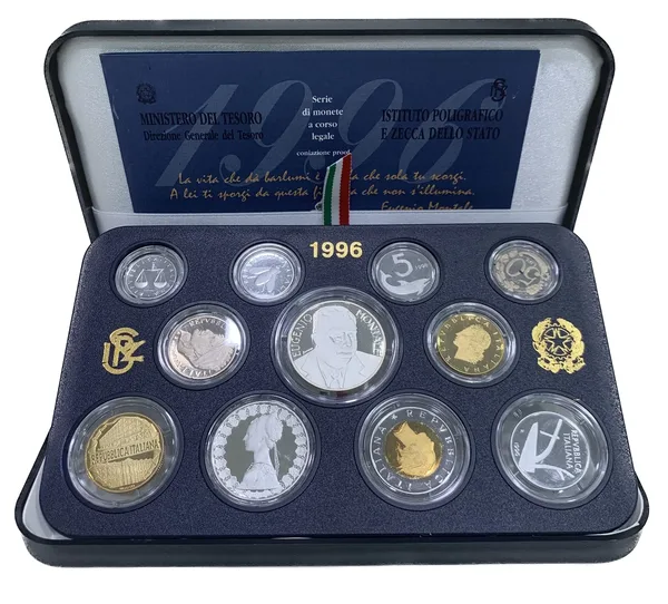 Serie divisionale Montale 1996 proof