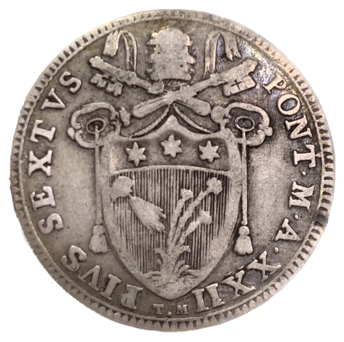 Testone Pio VI 1796 XII, foto 2